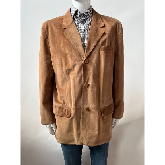 Jones NY Vintage Suede Jacket Tan 44R Leather - Picture 15 of 16